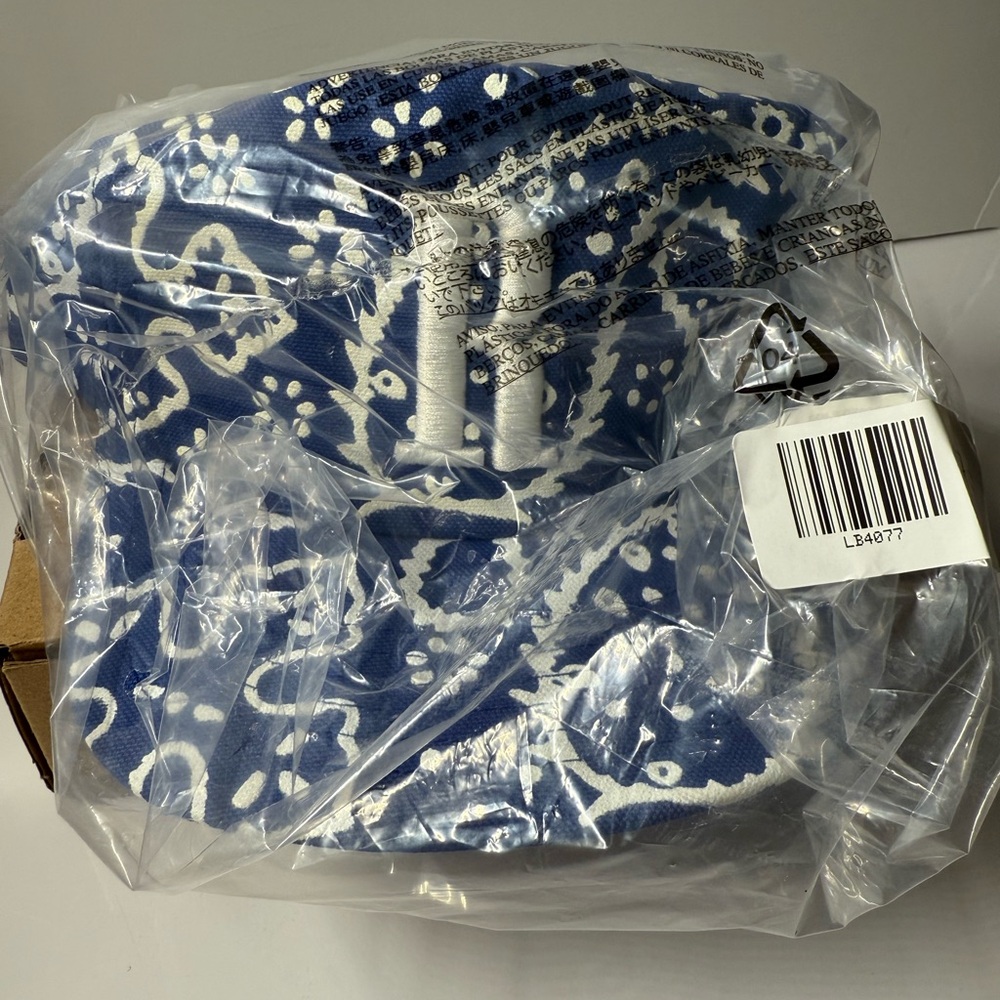 Rhude Blue Paisley Hat- snapback- OS-New in bag